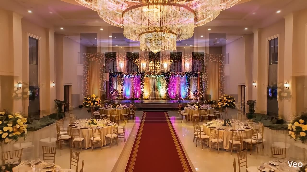 Pangaea Banquets exquisite styling around the stage