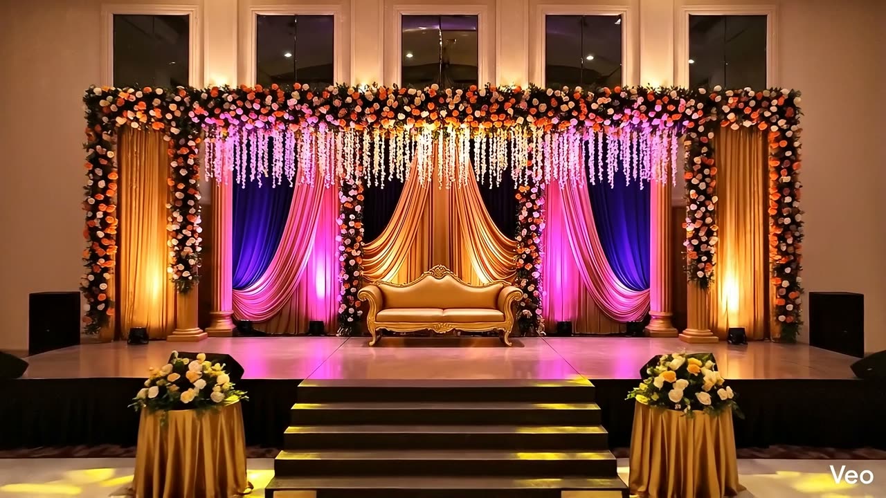 Pangaea Banquets majestic mandap lighting