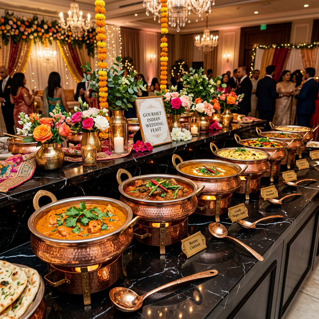 Pangaea Banquets gourmet food buffet spread